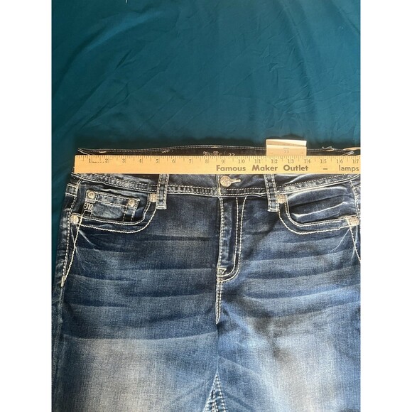 NEW WITH TAG MISS ME JEANS  BOOT CUT MID-RISE 33x32 Waist 33” - Picture 7 of 15